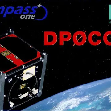 Compass One QSL card #hamradio #satellites #cubesats