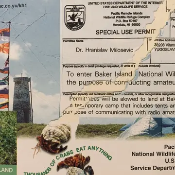 Everybody knows I'm obsessed by the Pacific! Here's K1B Baker Island QSL Card April 27th-Mat 7th 2002 #hamradio #qslcard …