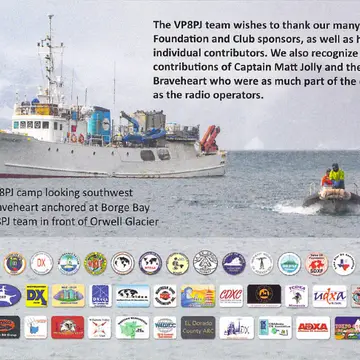 Nice card confirming my radio contacts with VP8PJ Expedition to South Orkney in 2020 #hamradio #dx #vp8pj