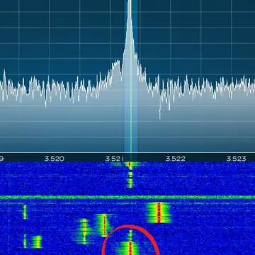 In the picture, you can see a station calling over another one that was replying to the DX station. This was during a …