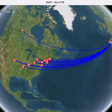 Excellent 6m propagation to North America