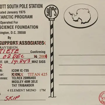 One of my toughest QSO's #antarctica #hamradio #southpole
