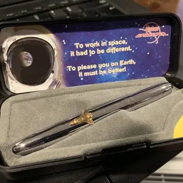 This is my pen when it takes to log sat Qs #hamradio #space #spacecomms