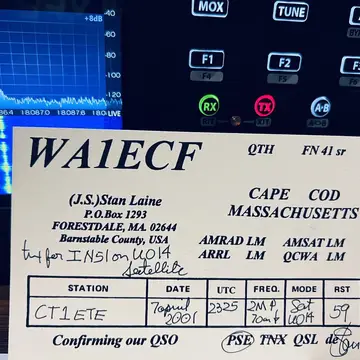 First NA qso on a FM bird #uo14 #hamradio #satellites