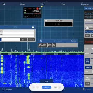 Just worked E77DX on 10m CW remotely w/ SMartSDR for iOS #dx #flexradio