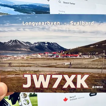 Thanks Halvard for beautiful QSL from Svalbard #amsat