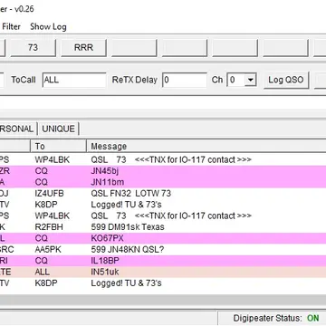 My first IO-117 decodes (many other callsigns were received, including @FG8OJ) #amsat