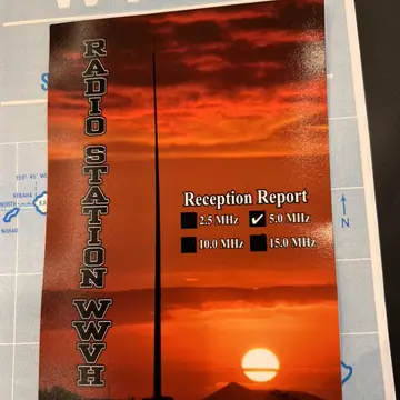WWVH Qsl Card #qsl #swl