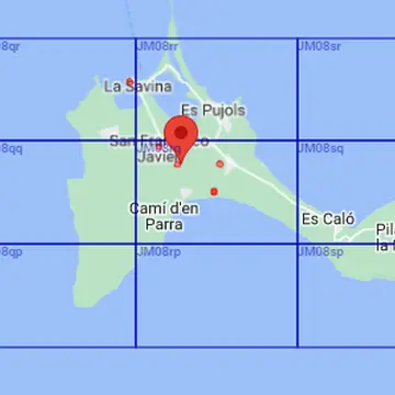 Thanks to @EA4NF_SAT Phillipe for #so50 QSO and new grid JM08 (Formentera, Balearic Islands) #amsat