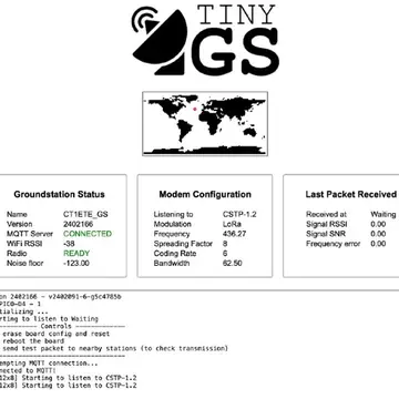 My TinyGS setup is online since yesterday. Need to improve my reception, but it is working.