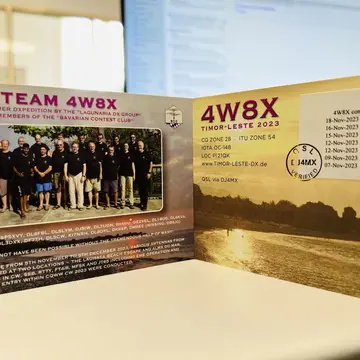 #4W8X QSL card #hamradio