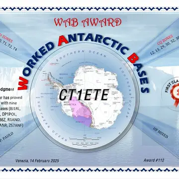 New award #antarctica #hamradio