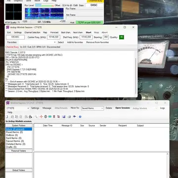 Winlink Ardop session #winlink #ardop #hamradio