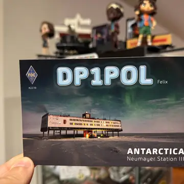 How beautiful is my #DP1POL QSL Card? #hamradio #antarctica