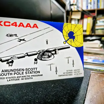 #KC4AAA Amundsen-Scott South Pole Station. My most difficult Antarctica QSO due to the fact that is close to the Earth's …