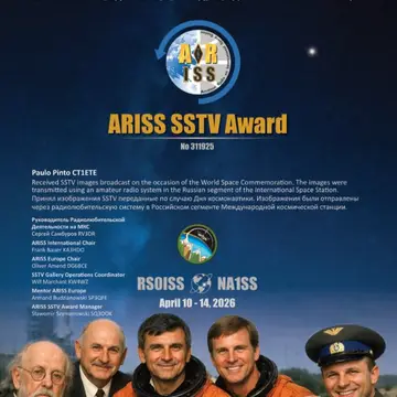 #sstv #award #hamradio #iss @issfanclub