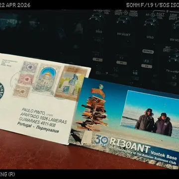 Amazing QSL card from RI30ANT, #antarctica, commemorating the 30th anniversary of the Russian Robinson Club. My club nr. …
