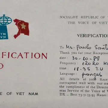 Voice of Viet Nam QSL card #shortwave #swl #vietnam #radio
